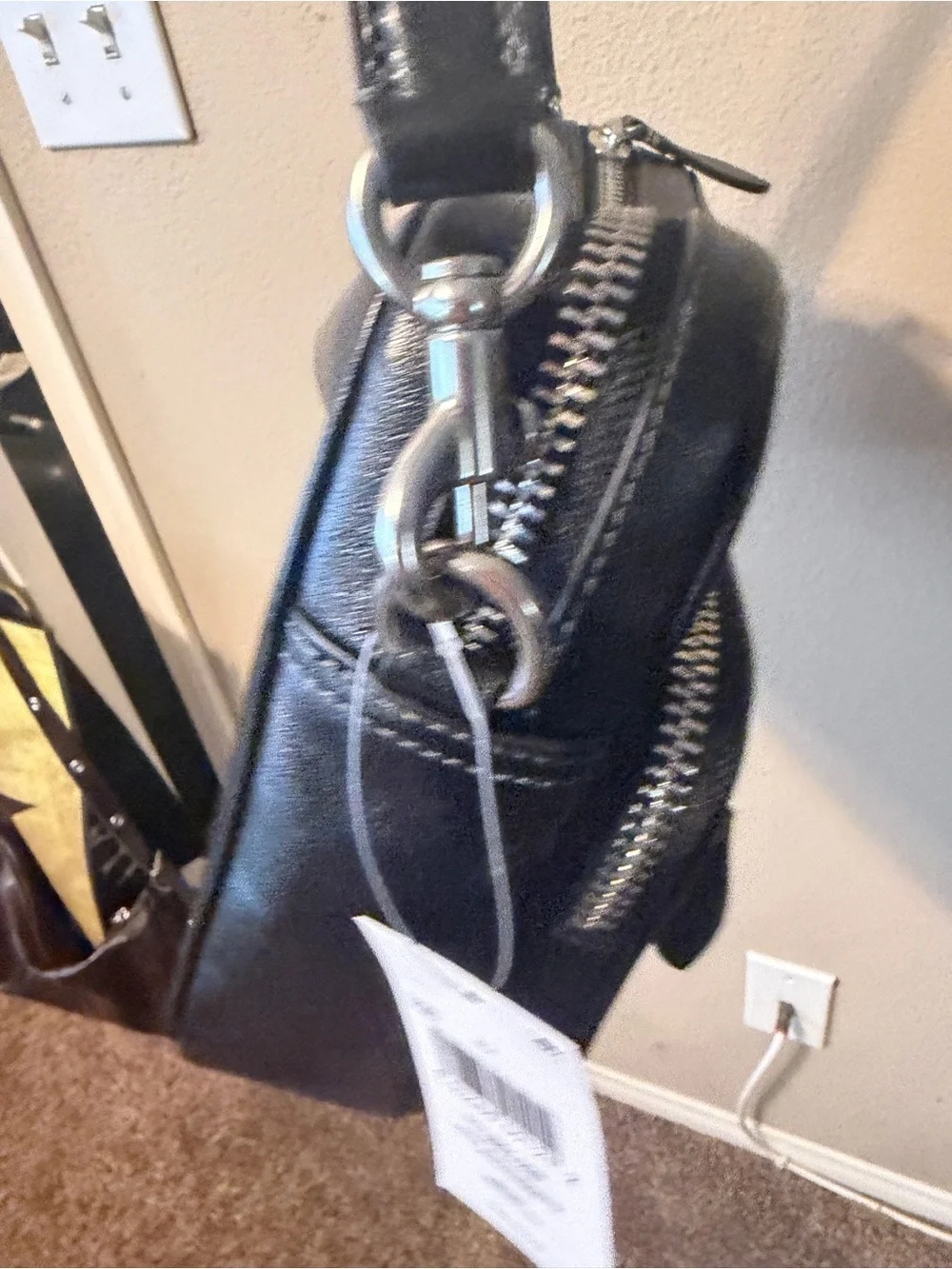 Coach compact leather